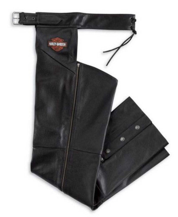 HD Men's Bar & Shield Stock Leather Chaps