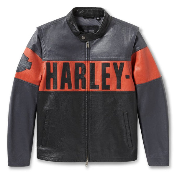 Men's Essential Convertible Leather Jacket