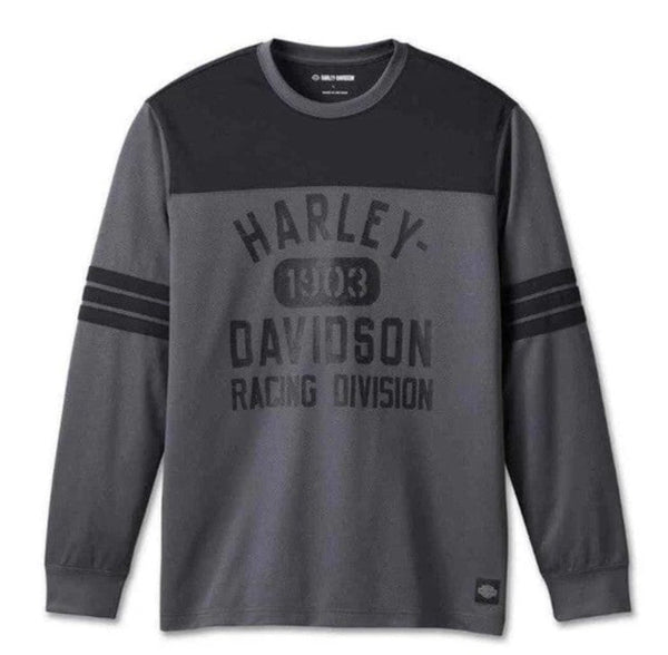Harley-Davidson Men's Racing Jersey Long Sleeve Shirt - Black
