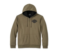 Bar & Shield Sherpa Full Zip Hoodie - Grape Leaf