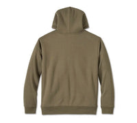 Bar & Shield Sherpa Full Zip Hoodie - Grape Leaf