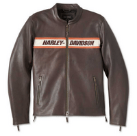 Men's Victory Lane II Leather Jacket - Java