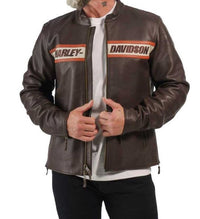 Men's Victory Lane II Leather Jacket - Java