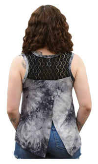 Liberty Wear Women's Embellished American Eagle Sleeveless Tank Top, Wash Gray