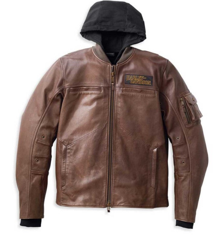 Men's Ventura 3-IN-1 Midweight Leather Jacket, Brown