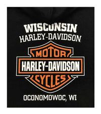 Harley-Davidson® Men's Large Bar & Shield Logo Pullover Hoodie, Black