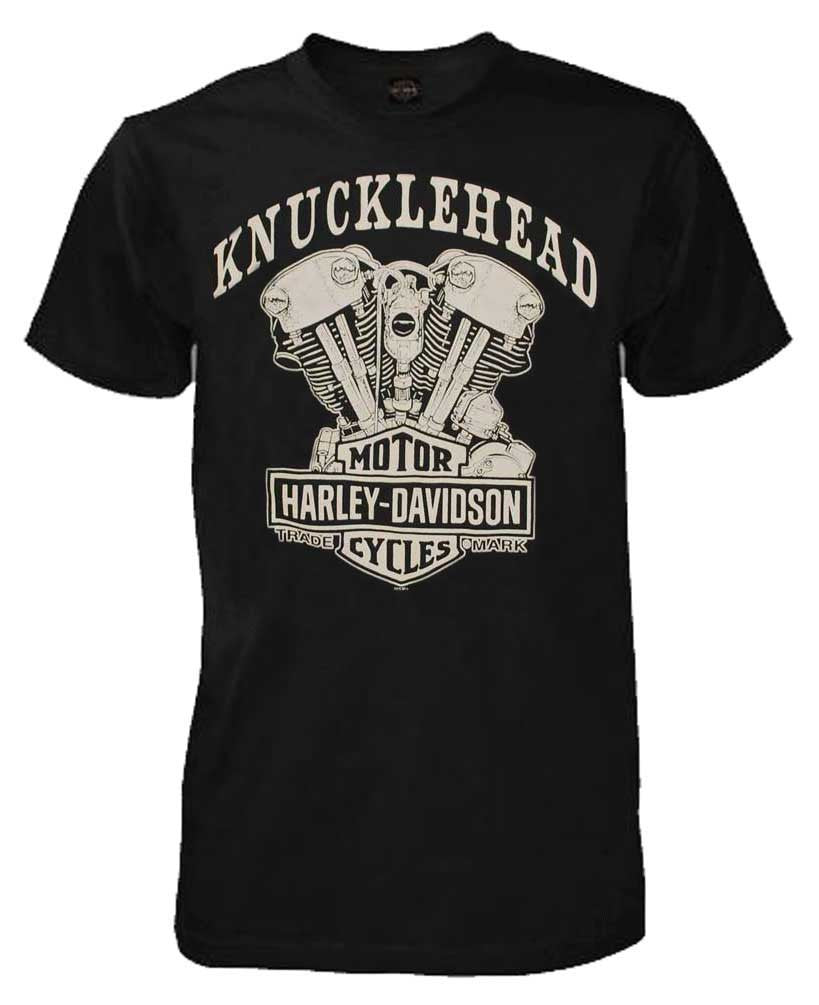 Harley-Davidson® Men's Knucklehead Engine Authentic T-Shirt Black 30298302
