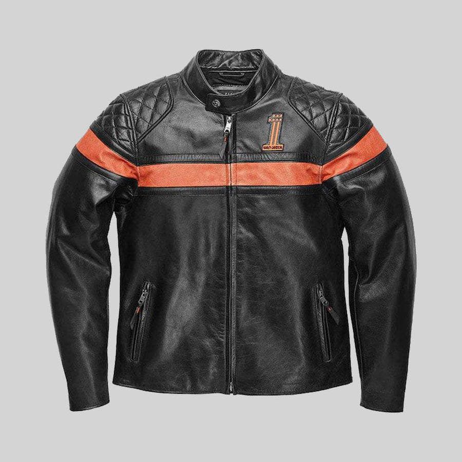 H-D Men's Victory Sweep Vintage Leather Jacket