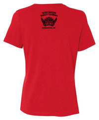 Harley-Davidson® Women's Bar & Shield Logo Scoop Neck Short Sleeve Tee - Red