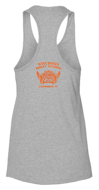 Harley-Davidson® Women's Textured B&S Racerback Sleeveless Tank Top - Gray