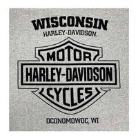 Harley-Davidson® Men's Post Credits Chest Pocket Short Sleeve T-Shirt - Gray