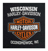 Harley-Davidson® Men's B&S Vintage Poly-Blend Short Sleeve Crew T-Shirt - Black