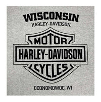 Harley-Davidson® Men's Bar & Shield Chest Pocket Short Sleeve T-Shirt - Gray