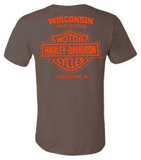 Harley-Davidson® Men's Dusty Tones Short Sleeve Crew-Neck T-Shirt - Brown