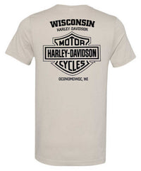 Harley-Davidson® Men's Swiftly Bike Short Sleeve Cotton Crew-Neck T-Shirt - Gray
