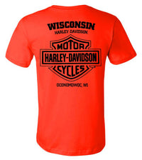 Harley-Davidson® Men's Guest Ride Crew-Neck Short Sleeve Cotton T-Shirt - Orange