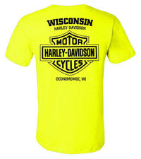 Harley-Davidson® Men's Highly Visible Chest Pocket Short Sleeve Crew-Neck T-Shirt