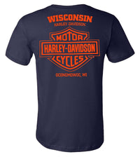 Harley-Davidson® Men's Expand Crew-Neck Short Sleeve Cotton T-Shirt - Navy