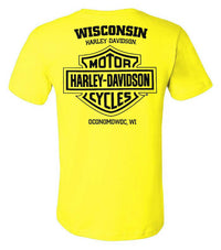 Harley-Davidson® Men's Buster Bar & Shield Short Sleeve T-Shirt - Safety Green