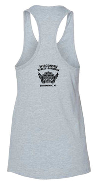 Harley-Davidson® Women's Watercolor Racerback Curved Hem Sleeveless Tank Top
