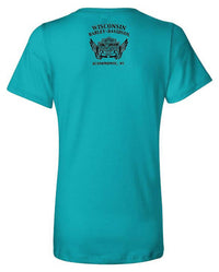 Harley-Davidson® Women's Scribble Pop Round Neck Short Sleeve Tee – Jade
