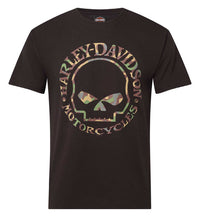 Harley-Davidson® Men's Willie G Skull Camo Short Sleeve Crew-Neck T-Shirt, Black