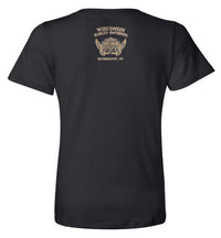 Harley-Davidson Women's Camo Willie G Skull Scoop Neck Short Sleeve Tee, Black