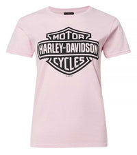 Harley-Davidson® Women's Bar & Shield Logo Short Sleeve Crew-Neck T-Shirt, Pink