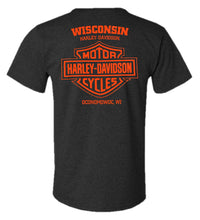 Harley-Davidson® Men's Thrills Poly-Blend Short Sleeve T-Shirt, Vintage Black