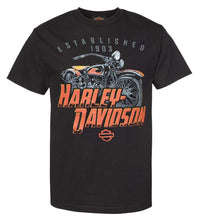 Harley-Davidson® Men's Fateful Crew-Neck Cotton Short Sleeve T-Shirt, Black
