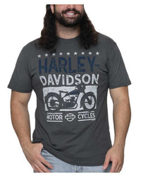 Harley-Davidson® Men's Inspire Crew-Neck Cotton Short Sleeve T-Shirt, Asphalt