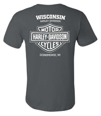 Harley-Davidson® Men's Inspire Crew-Neck Cotton Short Sleeve T-Shirt, Asphalt