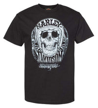 Harley-Davidson® Men's Pastiche Crew-Neck Cotton Short Sleeve T-Shirt, Black