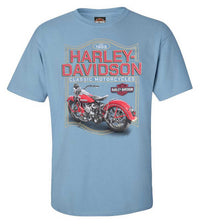 Harley-Davidson® Men's Bike Border Short Sleeve Cotton T-Shirt, Slate Blue