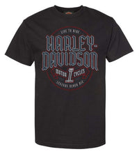 Harley-Davidson® Men's Immortal Label Short Sleeve Cotton T-Shirt, Black