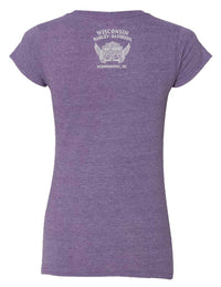 Harley-Davidson Women's Context V-Neck Short Sleeve Tee, Heather Purple