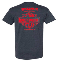 Harley-Davidson Men's Breaker Poly-Blend Short Sleeve T-Shirt, Midnight Navy