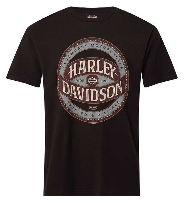 Harley-Davidson® Men's Global Short Sleeve Cotton Crew-Neck T-Shirt, Black