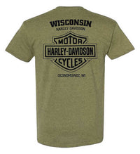 Harley-Davidson® Men's Precisely Poly-Blend Short Sleeve T-Shirt, Military Green