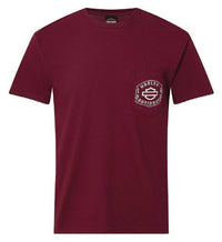 Harley-Davidson® Men's Captain Short Sleeve Chest Pocket Cotton T-Shirt, Maroon