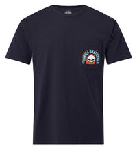 Harley-Davidson® Men's Tract Cotton Short Sleeve Chest Pocket T-Shirt, Navy