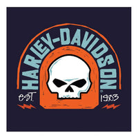 Harley-Davidson® Men's Tract Cotton Short Sleeve Chest Pocket T-Shirt, Navy