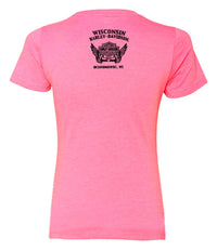 Harley-Davidson® Women's Dark Trait On Pink Short Sleeve Crew-Neck T-Shirt