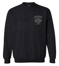 Harley-Davidson® Men's Halo Willie G Skull Fleece Pullover Sweatshirt, Black
