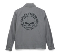 Men's Willie G Skull Casual Jacket - blackened pearl