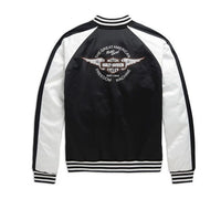 Men's Colorblock Winged Logo Bomber Jacket