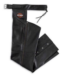 HD Men's Bar & Shield Stock Leather Chaps