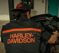 Men's H-D TECH Vented Shirt - Colorblock - Asphalt & Harley Black