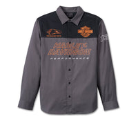 Men's Screamin' Eagle Shirt - Colorblocked - Blackened Pearl