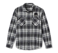 Men's Willie G™ Skull Plaid Long Sleeve Shirt